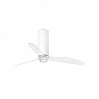 Ventilátory - FARO 32034-9 TUBE FAN M LED, bílá/transparentní, stropní LED ventilátor s DC motorem - FARO