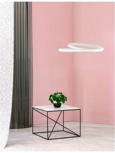Kruhová - NV 9357041 Závěsné svítidlo MALVI bílý hliník a akryl LED 32W 230V 3000K IP20 - NOVA LUCE - foto 1