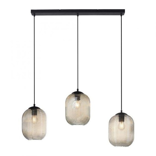 Vícečetná - PN 2001-27 SHITAKE LED závěsné svítidlo, 3 ramenné, barva jantar, retro styl, skleněné stínidlo - PAUL NEUHAUS - foto 1