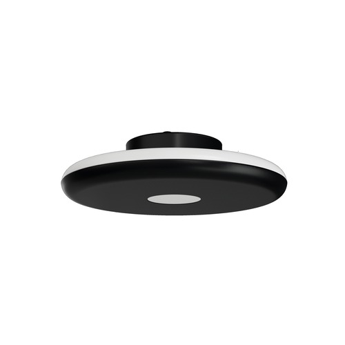 Kruhová - OS ZET60026 ZETA 1 PF stropní/nástěnné plastové svítidlo černá IP40 3000 K 31W LED - OSMONT - foto 1