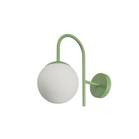 Dekorativní - OS ANC40004 ANCHA 1 nástěnné skleněné svítidlo zelená / bílá IP40 25W E27 - OSMONT