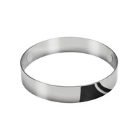 Kruhová - LA 1007609 Dekorační kroužek CYFT, chrom - BIG WHITE (SLV)