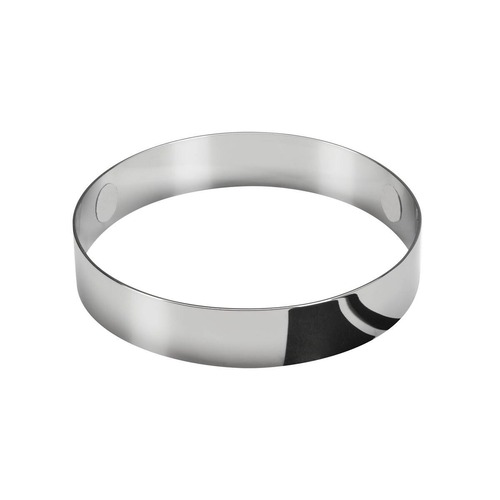 Kruhová - LA 1007609 Dekorační kroužek CYFT, chrom - BIG WHITE (SLV) - foto 1