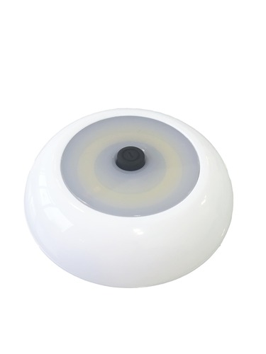 Přisazená - CEN TRY-030040 LED SVÍTIDLO TERRY MINI na baterie 3x1,5V AAA přilepovací 3W 4000K 150Lm IP20 98x24x98mm - CENTURY - foto 1