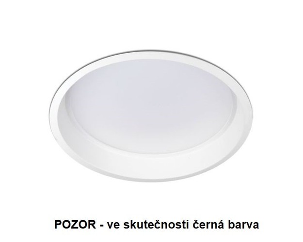 Kruhová - KHL K50311.BK.3K Zápustné svítidlo LIM kulaté černé LED 12W 3000K Ø150mm kulaté - KOHL-Lighting - foto 1