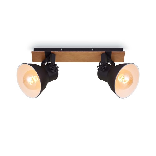 Bodová - BRILO 2742-025 Bodové svítidlo 45 cm 2x E27 40W černá - BRILO - foto 1
