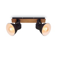 Bodová - BRILO 2742-025 Bodové svítidlo 45 cm 2x E27 40W černá - BRILO