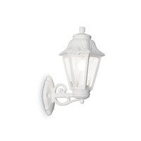 Nástěnná - ILUX 120423 Venkovní nástěnné svítidlo Ideal Lux Anna AP1 big bianco 120423 bílé IP44   - IDEALLUX