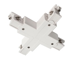 Lišty a příslušenství IVELA - IMPR 710033 Deko-Light kolejnicový systém 3-fázový 230V D Line X-spojka levé-levé-pravé-pravé 230V bílá RAL 9016 166  - LIGHT IMPRESSIONS