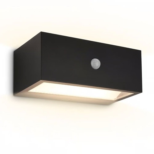 Nástěnná - BRI 3967015 DOGU Outdoor LED nástěnné svítidlo černé 6,5W 700lm 3000K stmívatelné s čidlem (nabíjecí) - BRILONER - foto 1