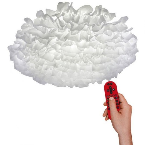 Kruhová - LD 14281-16 LOLAsmart - NAOMI LED stropní svítidlo, látkové stínidlo, bílé, pr.75cm RGB+2700-5000K - LEUCHTEN DIREKT / JUST LIGHT - foto 1