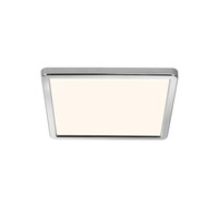 Hranatá - NOR 2015066133 Stropní svítidlo Oja 29x29 IP54 BATH 3000K/4000K 14,5W LED chrom bílá - NORDLUX