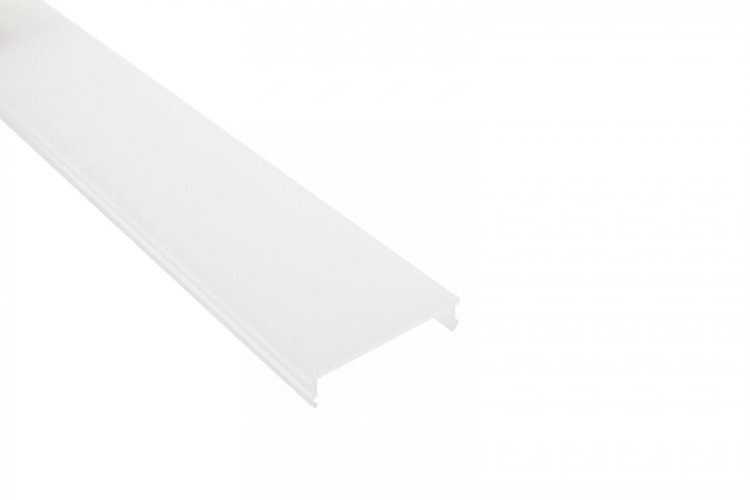 Plexi pro Al profily - IMPR 988096 Deko-Light profil kryt, PLANO MS kryt ploché opál 2000 mm - LIGHT IMPRESSIONS - foto 1