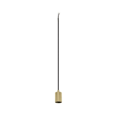 Sestavte si sami - LA 1010421 FITU PD E27, žebrovaný, závěsné svítidlo, délka závěsu 500 cm, otevřená koncovka kabelu, 1 x max. 15 W, zlatá - BIG WHITE (SLV) - foto 1