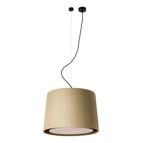 Kónická - FARO 64314-46 SAMBA závěsné svítidlo, černá/skládaná zelená, pr.450 - FARO - foto 1