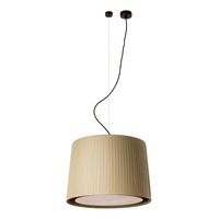 Kónická - FARO 64314-46 SAMBA závěsné svítidlo, černá/skládaná zelená, pr.450 - FARO