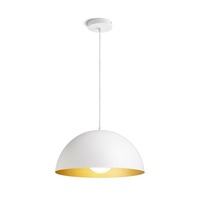 Polokoule - RED R14112 GLADYS 40 závěsná bílá/zlatá 230V E27 30W - RED - DESIGN RENDL