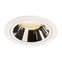 Kruhová - LA 1003930 NUMINOS® DL L vnitřní LED zápustné stropní svítidlo bílá/chrom 2700 K 40° - BIG WHITE (SLV)