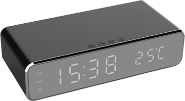 Mobilní a počítačové příslušenství - Bezdrátová nabíječka Hodiny + teploměr