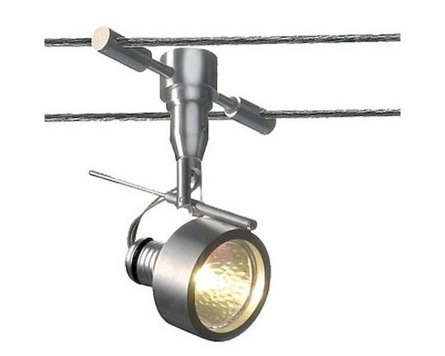 Svítidla - LA 181180 VÝPRODEJ Bodové svítidlo SALUNA pro lankový systém 12V GU5,3 35W (NÁHRADA 139130,139131,139132) - BIG WHITE (SLV) - foto 1