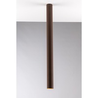 Downlight - FAN I-FLUKE-PL75 BRO Stropní svítidlo Fluke, kruhové, corten, 1 x GU10, 5,5 x 5,5 x 75 cm - FANEUROPE