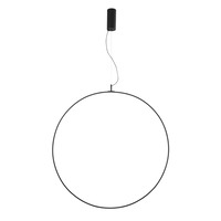 Kruhová - FAN LED-TOORX-S100-NER Závěsné svítidlo LED TOORX černá 50 W 5630lm CCT pr.100x270 cm - FANEUROPE