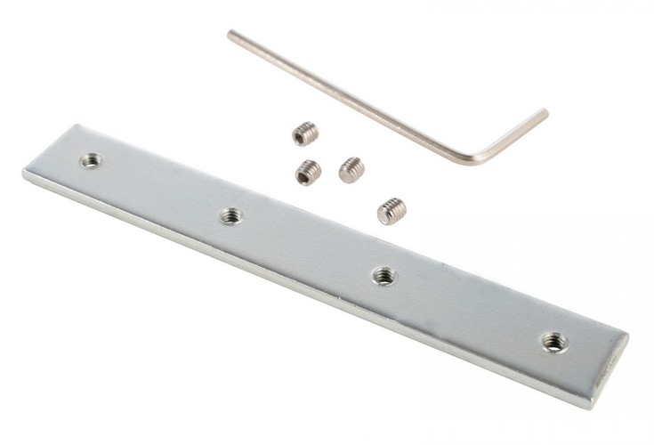 Spojky pro Al profily - IMPR 987025 Reprofil Nutenstein / Längs-rohová spojka stříbrná přírodní 80 mm - LIGHT IMPRESSIONS - foto 1