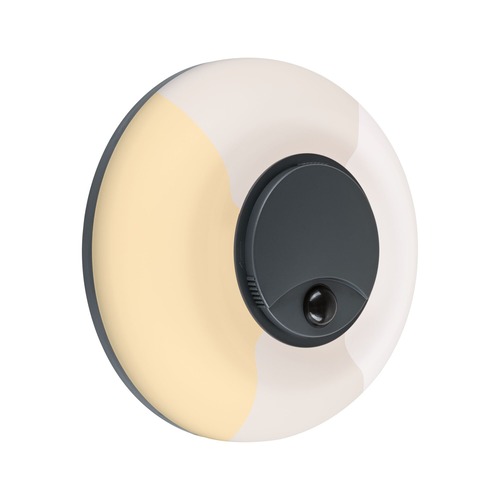 Nástěnná - P 94956 LED venkovní nástěnné svítidlo Aureva pohybové čidlo IP65 kruhové 220mm 2200 - 4000K 20,5W 230V antracit/bílá polykarbonát - PAULMANN - foto 1