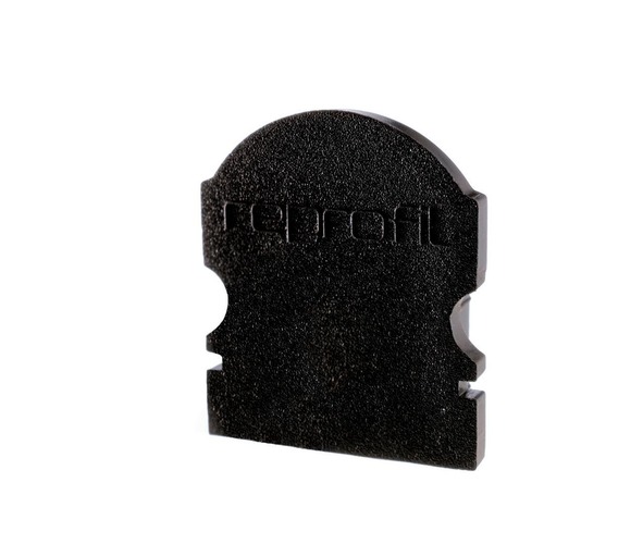 Krytky pro Al profily - IMPR 980012 Koncovka L-AU-02-10 černá 16 mm 2 ks - LIGHT IMPRESSIONS - foto 1