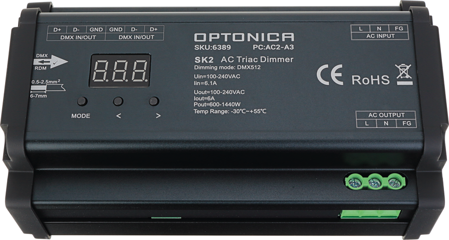 Stmívače a přepínače Optonica - Triac Dimmer AC100-240V - foto 1