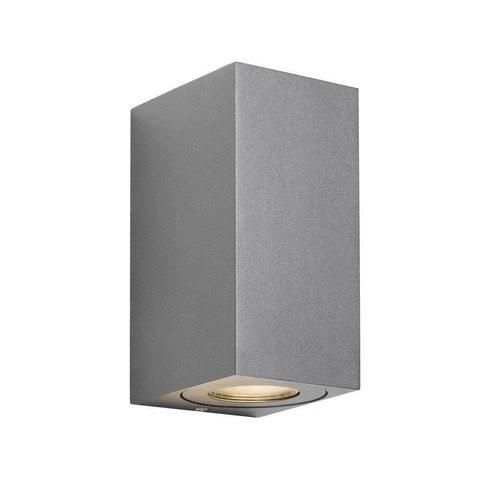 Nástěnná - NOR 49731010 Venkovní nástěnné svítidlo Canto Maxi Kubi 2 2x28W GU10 šedá čirá - NORDLUX - foto 1