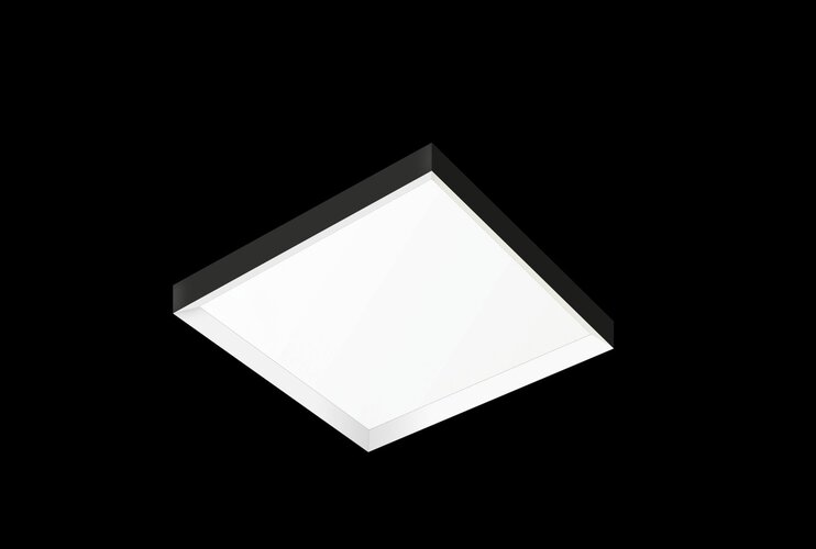 Pro LED panely - CEN KIT-PLFSN Rám pro povrchovou montáž LED panelu 60x60 celistvý rám černý - CENTURY - foto 1