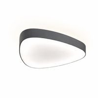 Plafoniéry - LUM TRI SLIM 900 Stropní svítidlo TRI SLIM 900 LED TW 1800-4000K + RGB + INDIRECT TW 900x100mm 70W + 35W Casambi antracit - LUMILOGY