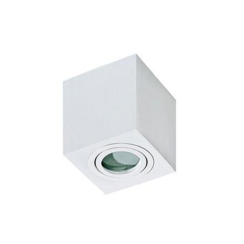 Přisazená - AZZ AZ2822 Stropní bodové přisazené svítidlo Azzardo Brant Square IP44 white AZ2822 GU10 1x50W IP44 9cm hranaté bílé - AZZARDO - foto 1