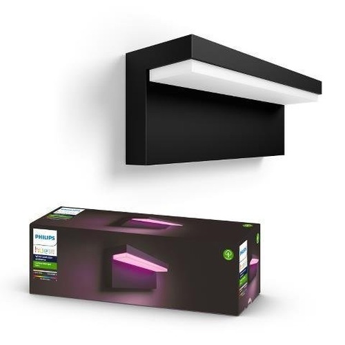 SmartHome Paul Neuhaus - PH 17456/30/P7 HUE Nyro VENKOVNÍ NÁSTĚNNÉ SVÍTIDLO 13,5W 1000lm 2000-6500K IP44, černá - PHILIPS HUE (915005841701) - foto 1