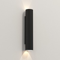 Nástěnná - AST 1428013 Venkovní nástěnné svítidlo Ava 400 2x6W GU10 černá - ASTRO Lighting