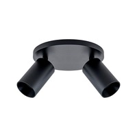 Bodová - IMPR 348254 Deko-Light stropní přisazené svítidlo Can Tilt kulaté, 2x 7,5 W GU10, černá - LIGHT IMPRESSIONS