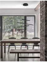 Vícečetná - NV 9010033 Závěsné svítidlo LIOR černý hliník a akryl LED 40W 230V 3000K IP20 - NOVA LUCE