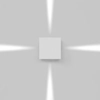 Nástěnná - AR T42004NW20 Effetto 14 čtverec 4 narrow beams antracitová šedá - ARTEMIDE