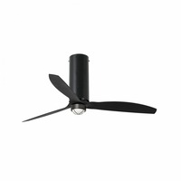 Ventilátory - FARO 32060-10 TUBE FAN M LED, černá, stropní ventilátor s DC motorem - FARO