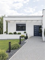 Sloupková - NV 9002841 Venkovní sloupkové svítidlo PORTAL černý hliník a akryl LED 13.5W 3000K 220-240V 296st. IP54 - NOVA LUCE