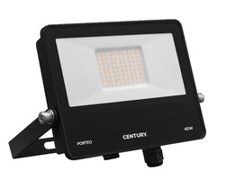 Reflektory - CEN PTONE-409500 LED reflektor PORTEO černá 40W 3000/4000/6500K IP65 - CENTURY
