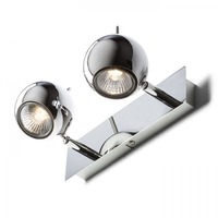 Bodová - RED R10599 GLOSSY II chrom 230V LED GU10 2x8W - RED - DESIGN RENDL