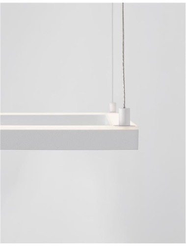 Dekorativní - NV 9990735 Závěsné svítidlo ETERNA bílý hliník a akryl LED 30W 230V 3000K IP20 stmívatelné - NOVA LUCE - foto 1