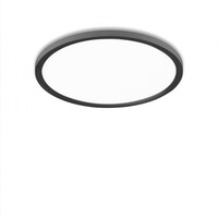 Kruhová - LD 15571-18 FLAT LED stropní svítidlo kruhové v černé s nastavitelnou teplotou barvy 2700-5000K a funkcí stmívání - LEUCHTEN DIREKT / JUST LIGHT