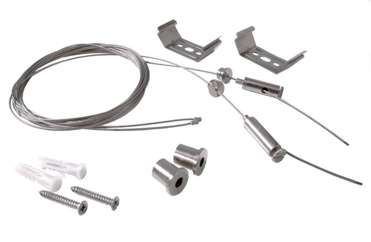 Kotvící prvky, držáky, závěsy - IMPR 930071 Lankový závěs pro svítidlo Tri Proof (2ks) nastavitelný - LIGHT IMPRESSIONS - foto 1