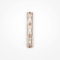 Dekorativní - M MOD094WL-03G Nástěnné svítidlo Facet E14 3x60W průhledné sklo zlatý kov - MAYTONI