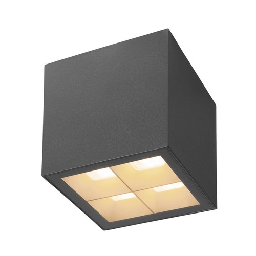 Přisazená - LA 1007461 S-CUBE stropní přisazené svítidlo, 2700/3000 K, 15 W, PHASE, 80°, antracit - BIG WHITE (SLV) - foto 1