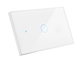 Ovladače pro vícebarevné LED pásky, RGB, RGBW - CEN SWSMA-1 Přepínač SMART zapuštěný Jednoduchý-5A-220-240V-IP20 ovládaný SMARTPHONEM přes WIFI nebo hlasem. Vhodný do instalční krabice BTICINO 503E 3 moduly. Tuya WiFi - CENTURY
