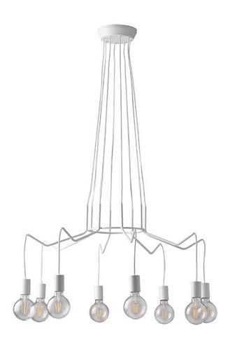 Dekorativní - FAN I-HABITAT-S8 BCO Závěsné svítidlo Habitat, bílé, 8 x E27, 85 x 120 cm - FANEUROPE - foto 1